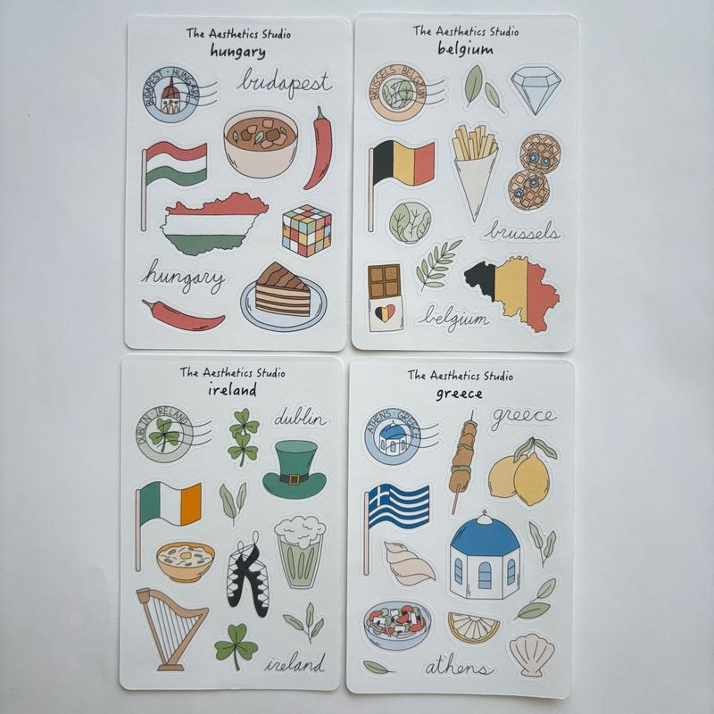travel europe 2 sticker collection