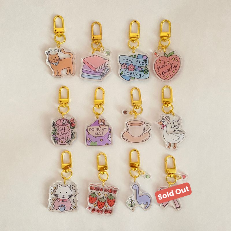 acrylic keychain collection