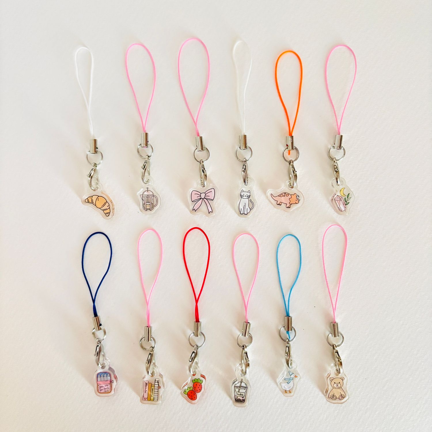 cute mini phone charms