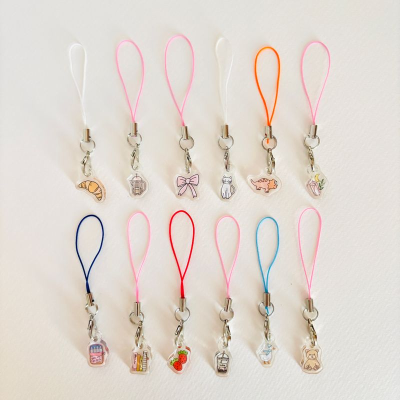 cute mini phone charms