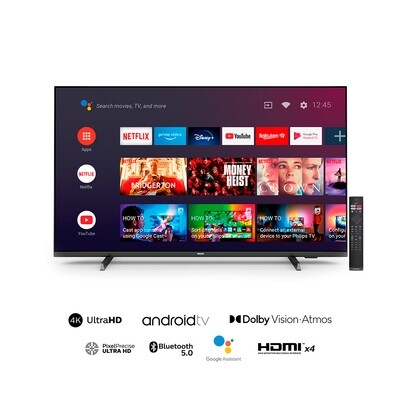 Smart TV Philips LED 4K UHD Android TV 55PUD7406