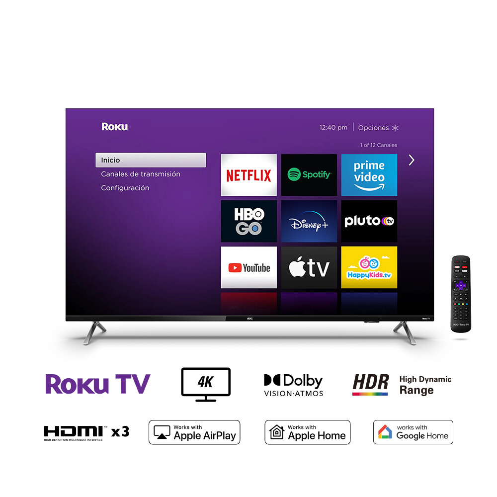 Smart TV AOC Roku 4K UHD 50" 50U6125