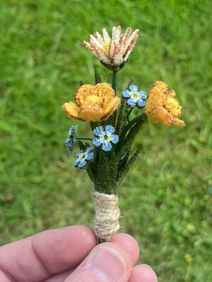 Harris Tweed® Wildflower Brooch