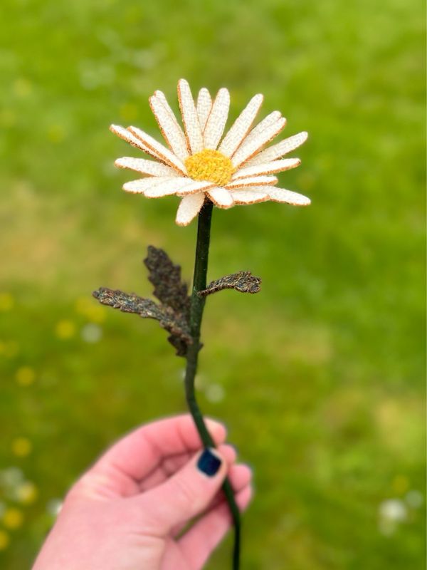 Harris Tweed® Flower Stem - Oxeye Daisy