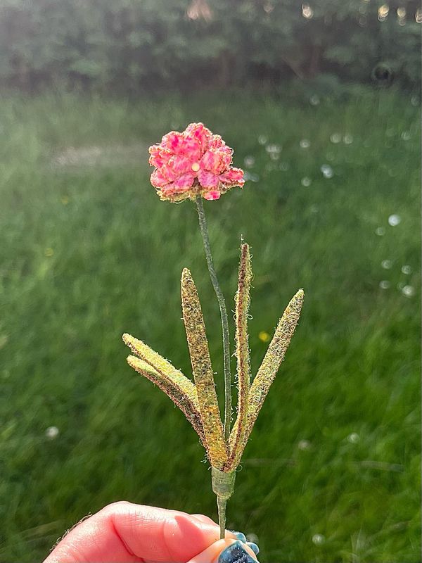 Harris Tweed® Flower Stem - Sea Thrift
