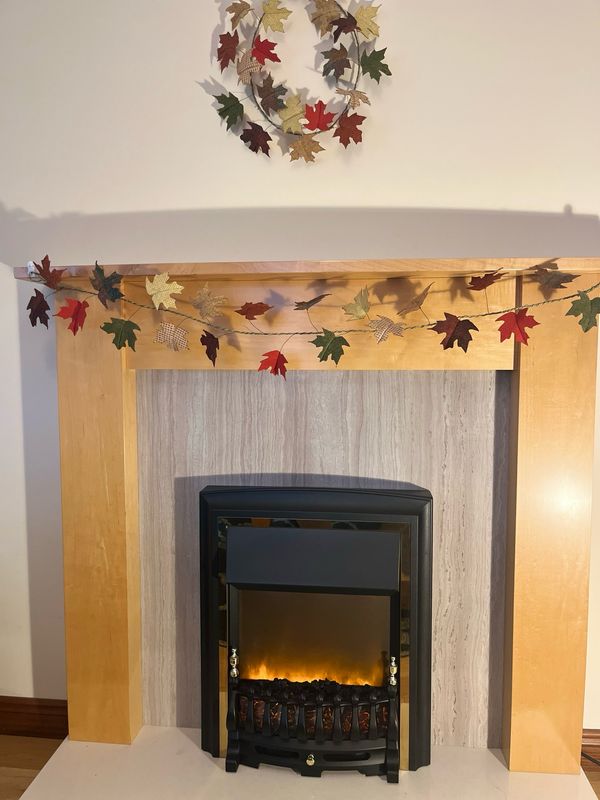 Harris Tweed® Autumnal Maple Leaf Garland