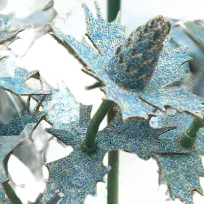 Harris Tweed® Flower Stem - Sea Holly