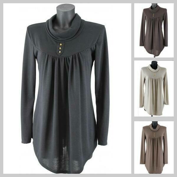 pull col roulé clouté