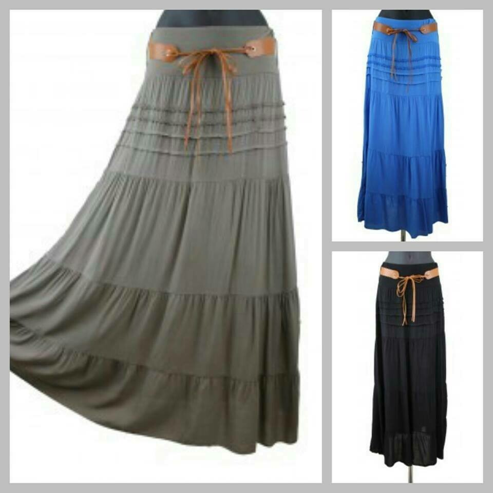 Jupe longue évasée