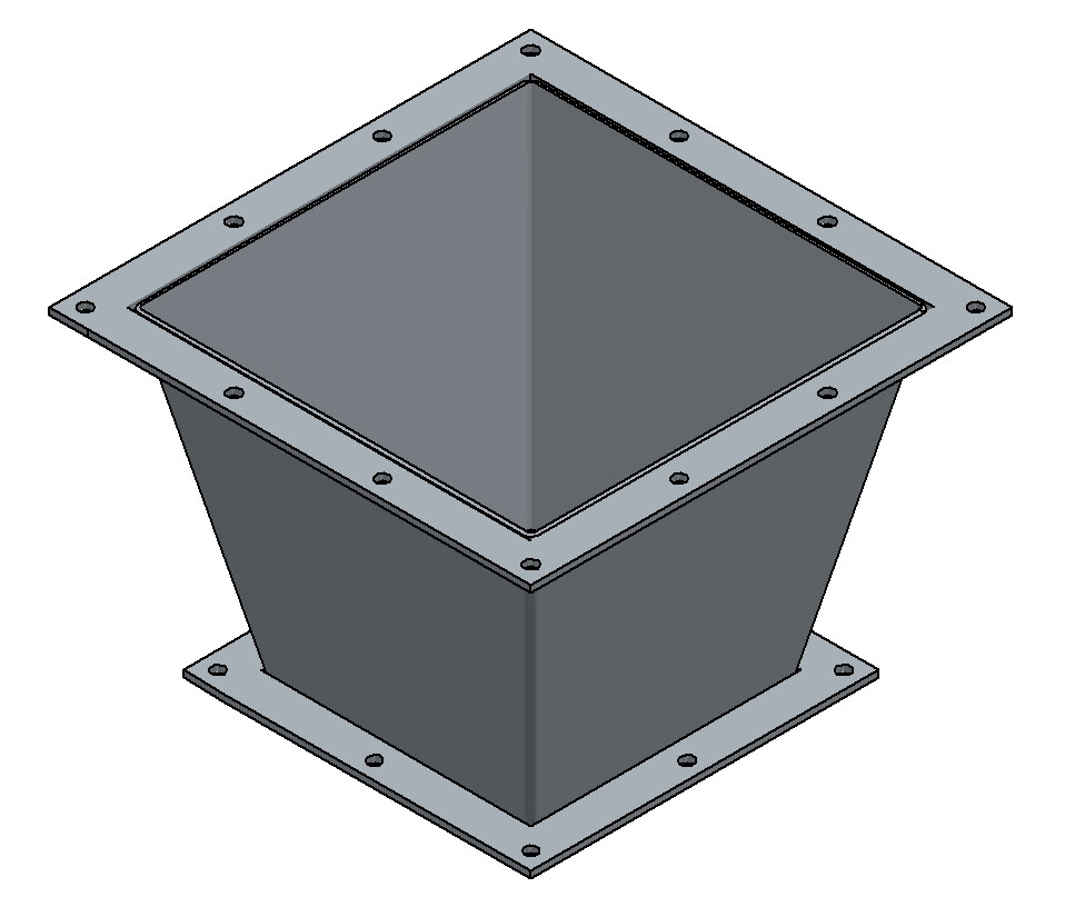 Übergangsstück eckig Übergangsstück eckig