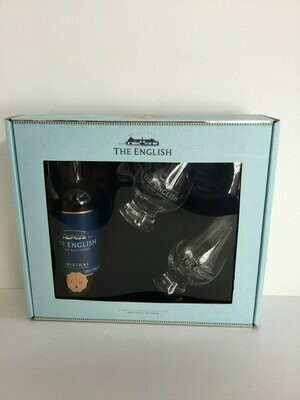 The English Original 43%, single Malt, Norfolk England 200ml with 2 glasses, gift pack