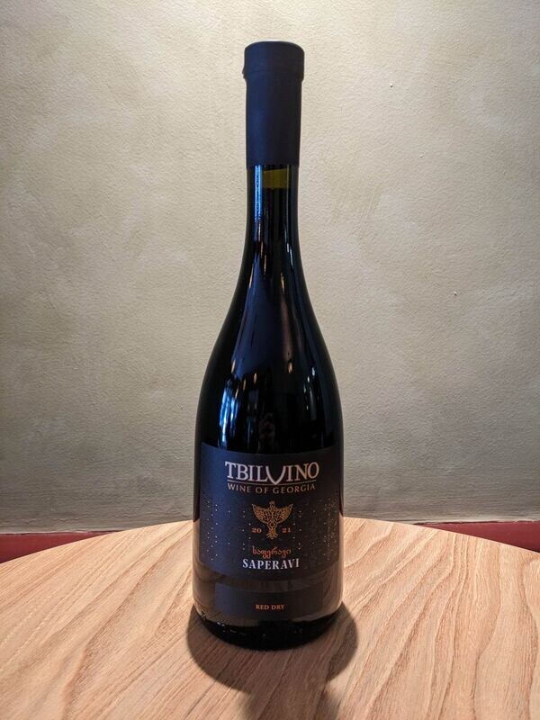 Tbilvino Saperavi, Georgia, 13% ABV, 750 ml