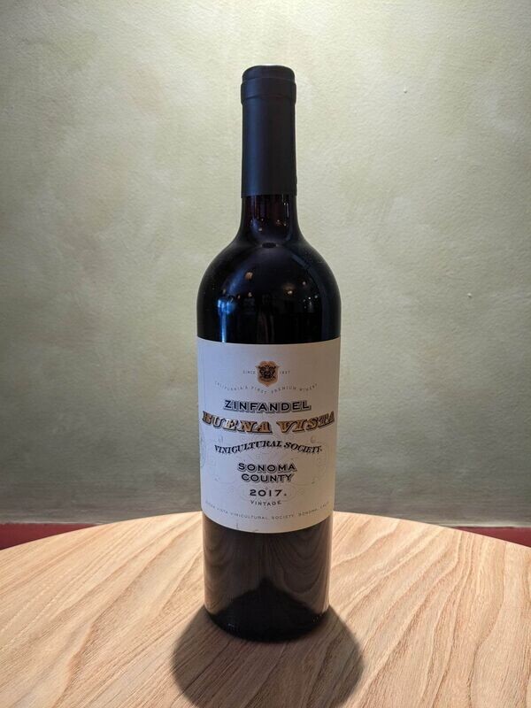 Buena Vista, Sonoma Zinfandel, California, 2017, 15.5% ABV, 750 ml