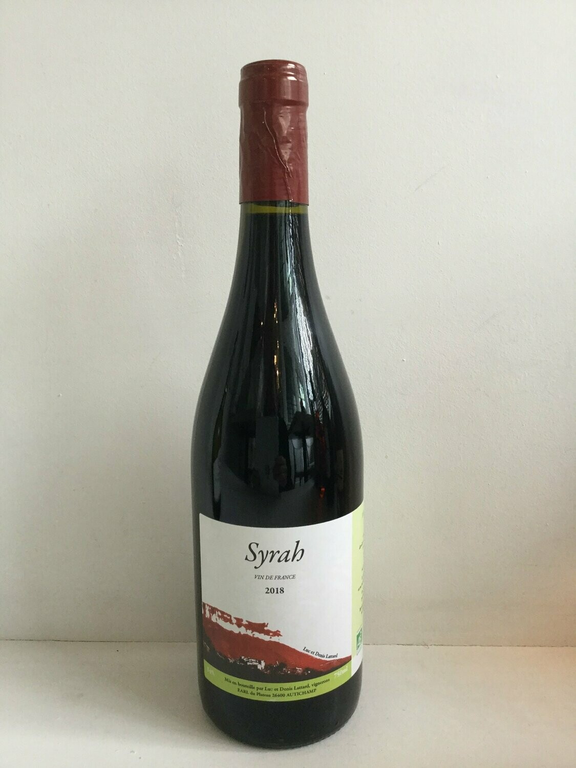 Vin de France - Syrah, Domaine Lattard  2023,  (Vin Bio) 14% (750ml)
