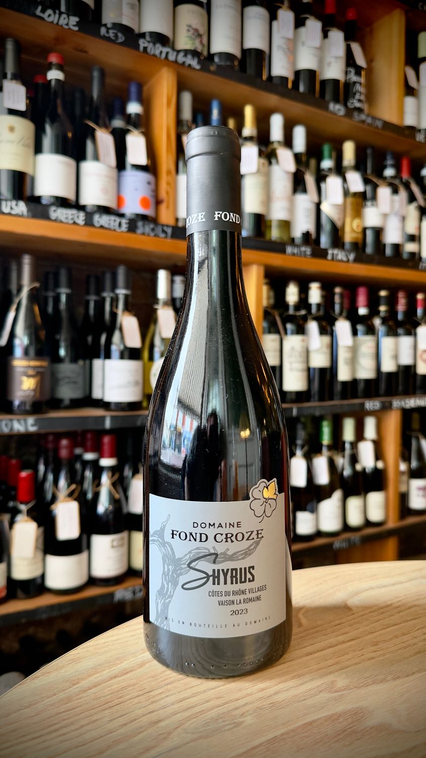 Cotes du Rhone, Shyrus, Domaine Fond Croze, Rhone Valley, France 2023, 14.5% ABV, 750ml