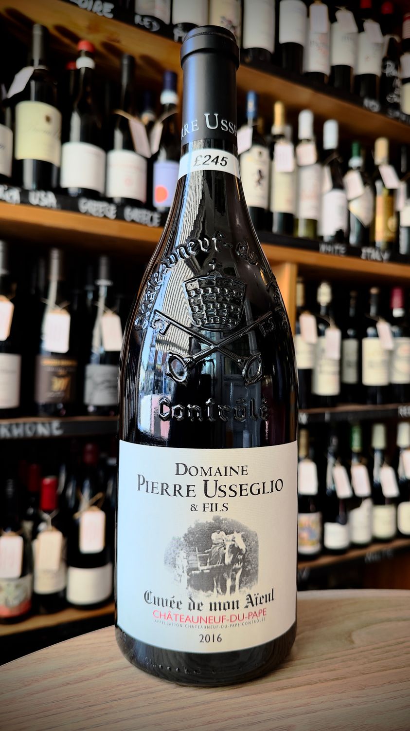 Domaine Pierre Usseglio et Fils - Châteauneuf-du-Pape Cuvée de Mon Aieul 2016, ABV 15.5%