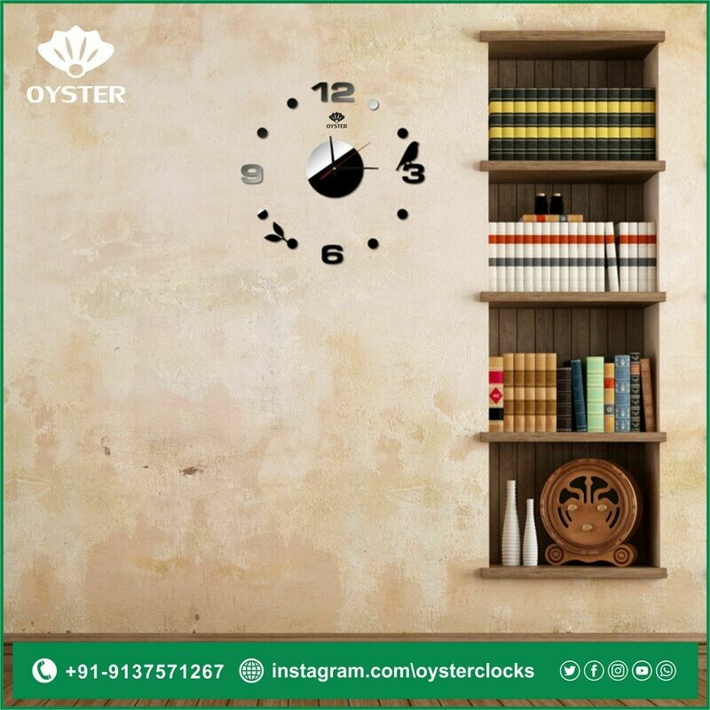 Love birds black clock