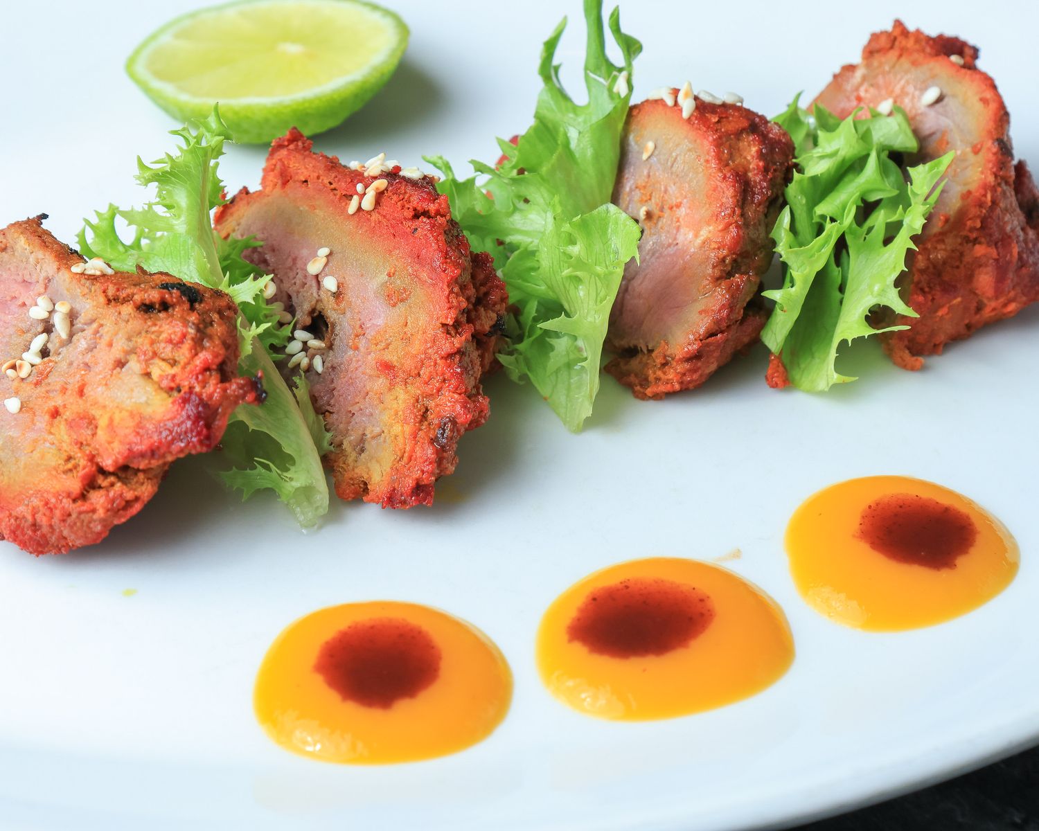 Tandoori style lamb chops