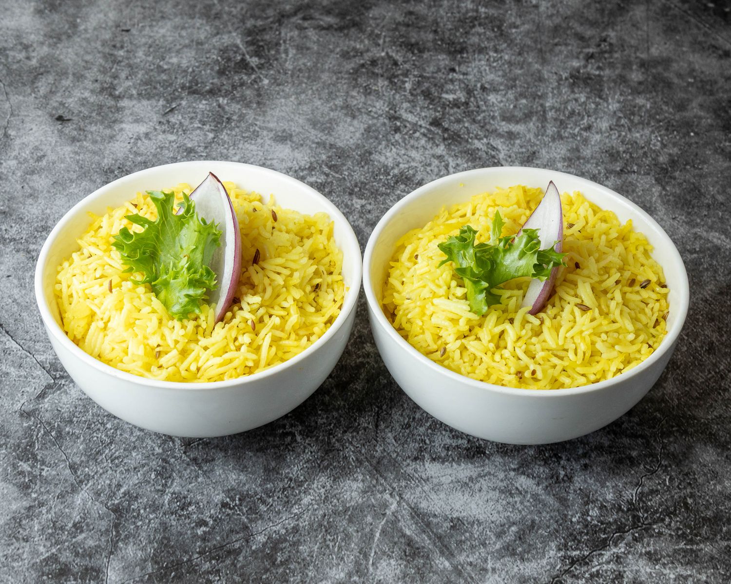 Saffron flavoured basmati rice