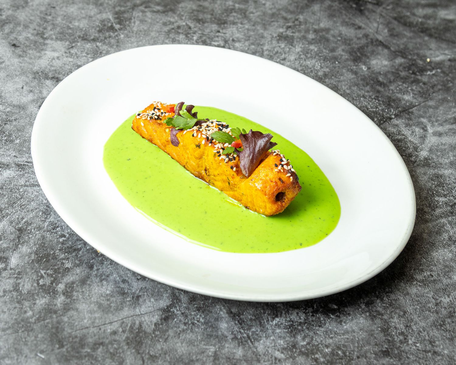 Home smoked tandoori salmon