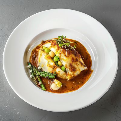 Kidney bean and panner filled potato parcel