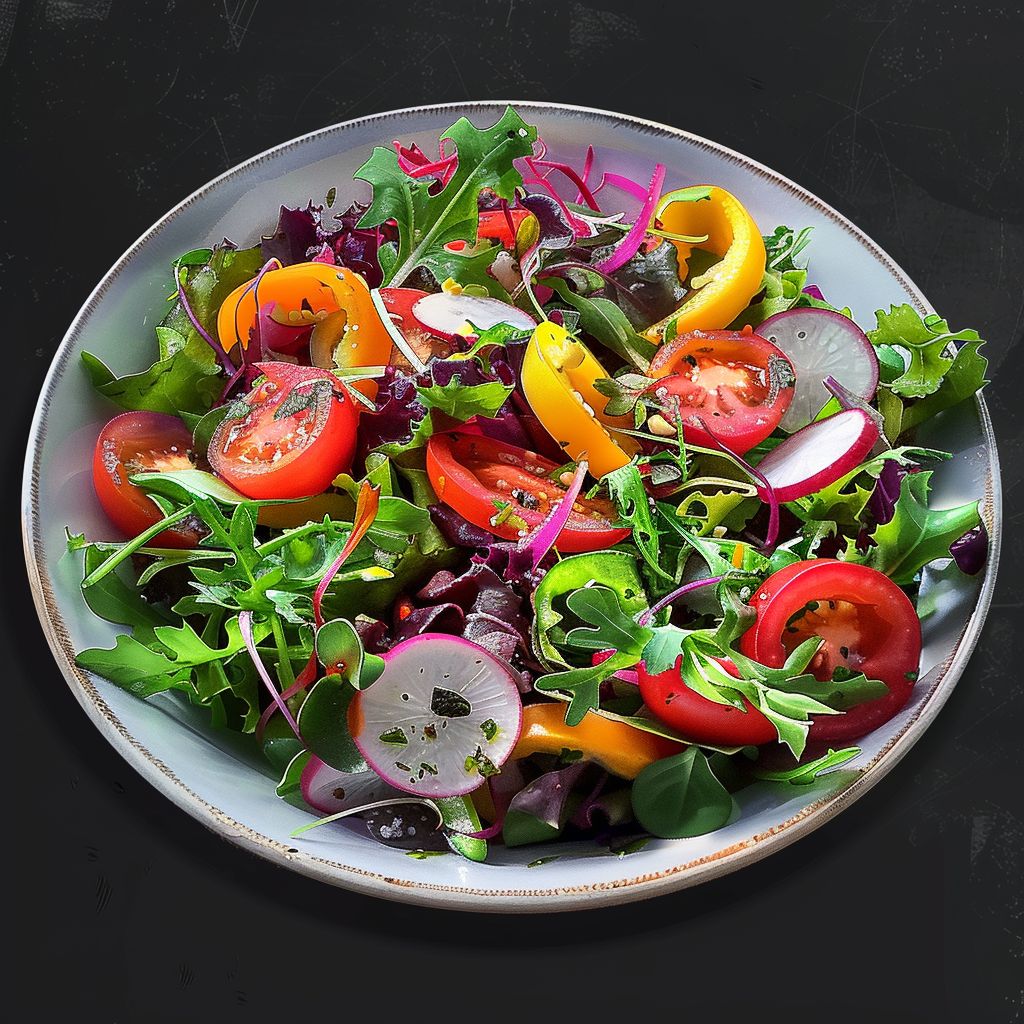 Seasonal garden-fresh salad