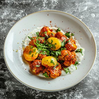 Stir-fried cauliflower