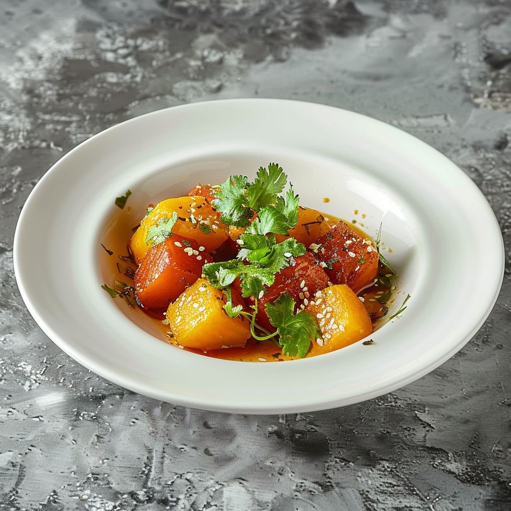 Stir-fried sweet pumpkin