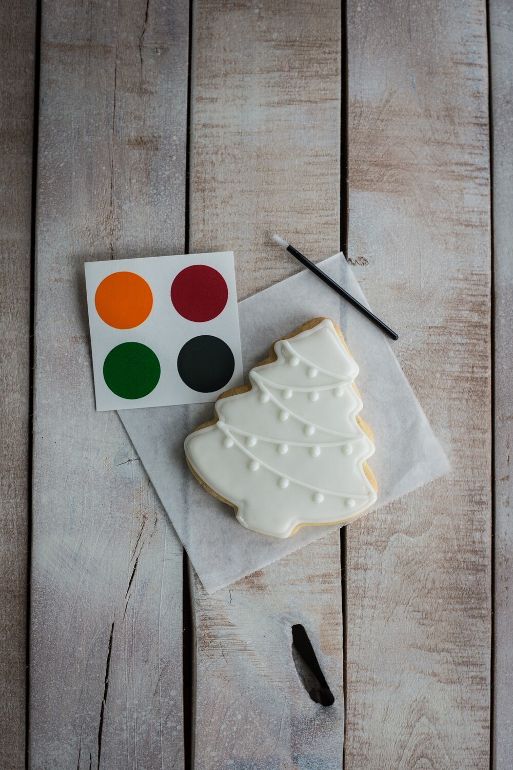 Paint Your Own Christmas Tree Cookie