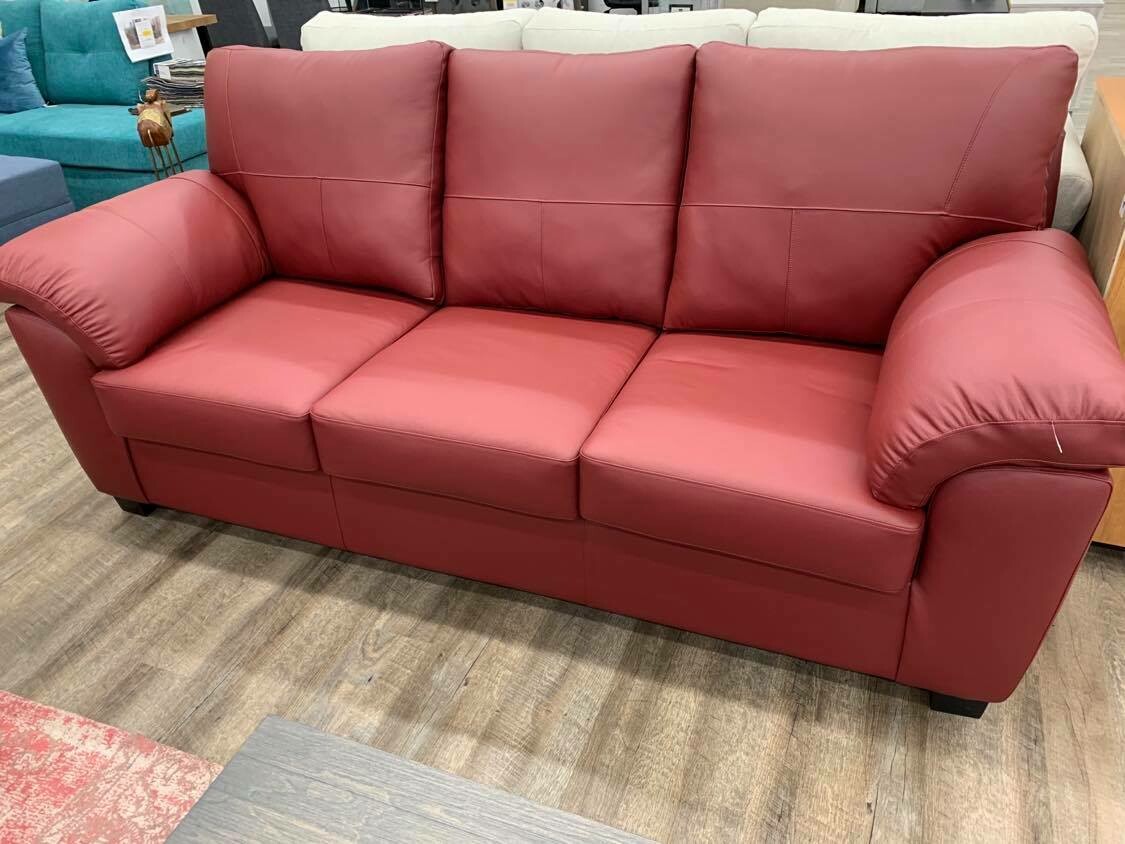 EN STOCK Sofa stationnaire en cuir véritableAman furniture /Taxes payées