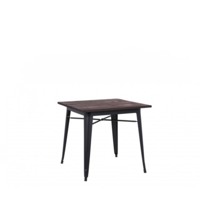 Petite table avec base en acier