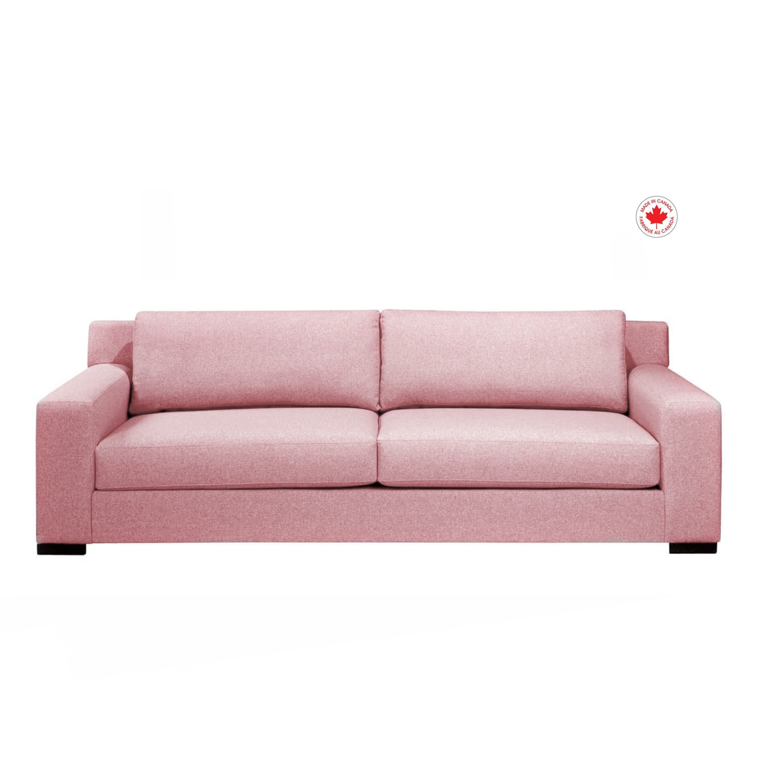 Causeuse 78''L en tissu sélectionné rose -Starcraft furniture