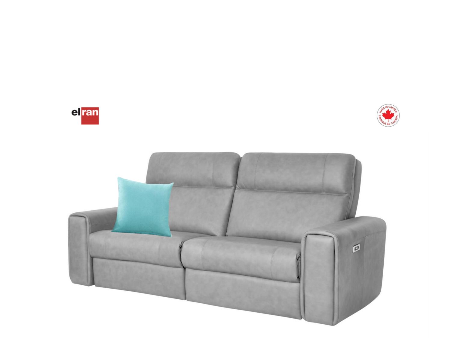 Sofa condo Cameron inclinable manuel en tissu 20 -Elran Furniture