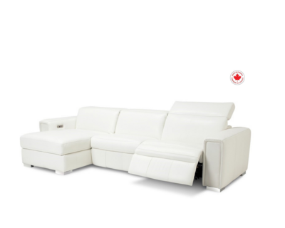 Palliser -Sofa chaise longue cuir et vinyle