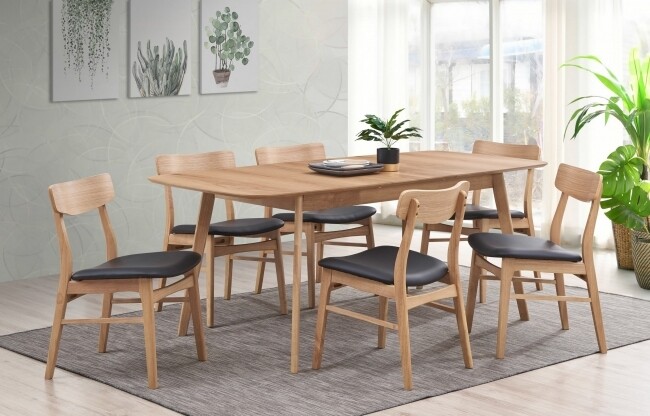 Table et 4 chaise naturel - Rocca