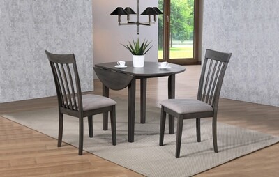 Table ronde & 2 chaises