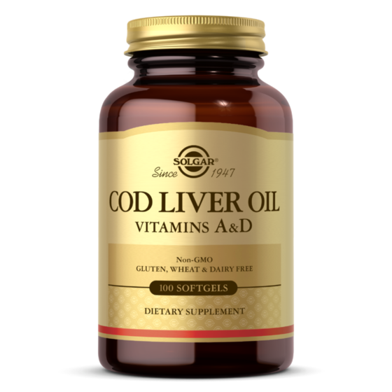 Solgar Cod Liver Oil +A,D 250 gels