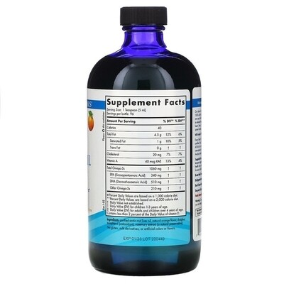 Nordiac Arctic Cod Liver Oil 16 fl oz