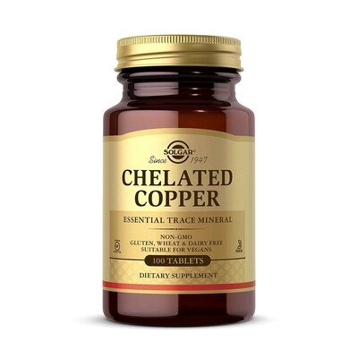 Solgar Chelated Copper 100tablets