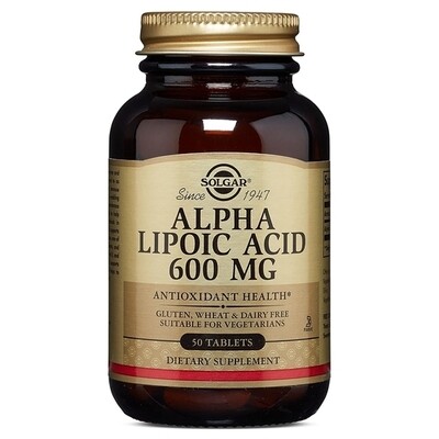 Solgar Alpha Lipoic Acid 600mg 50 tablets