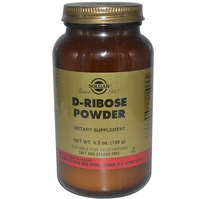 Solgar D-Ribose Powder 150g 68 Servings
