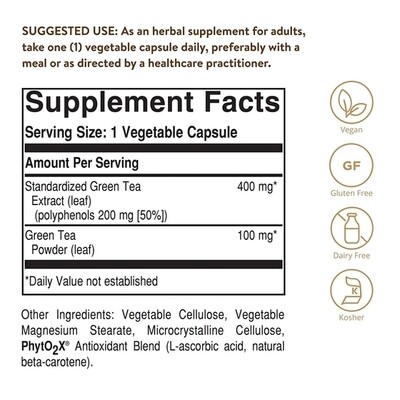 NOW Green Tea Extract 400mg 100 vcaps