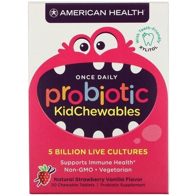 American Health Probiotic KidChewables 5 Billion 30 Chewable tablets