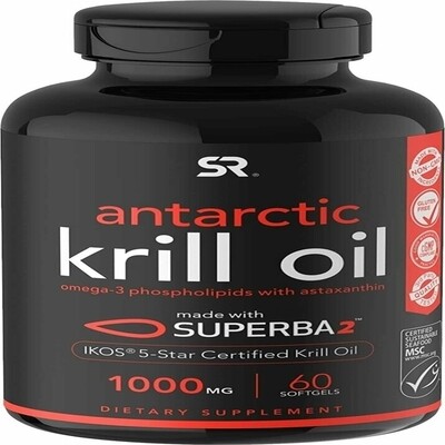Sports Research Krill Oil 1000mg 60gels
