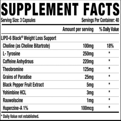 Nutrex Lipo-6 Black