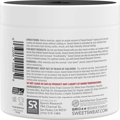 Sweet Sweat Coconut 13.5oz jar