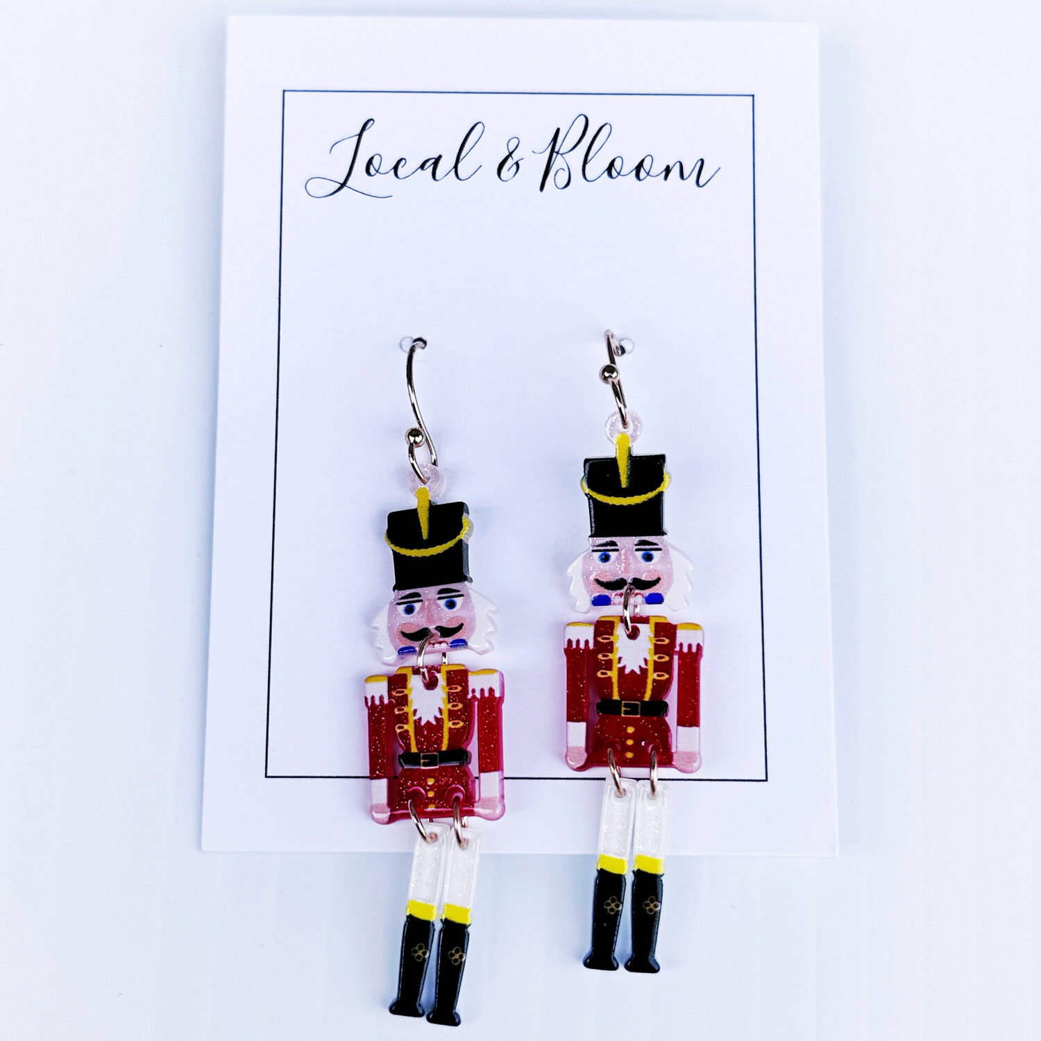 Nutcracker Acrylic GS-W earring 3