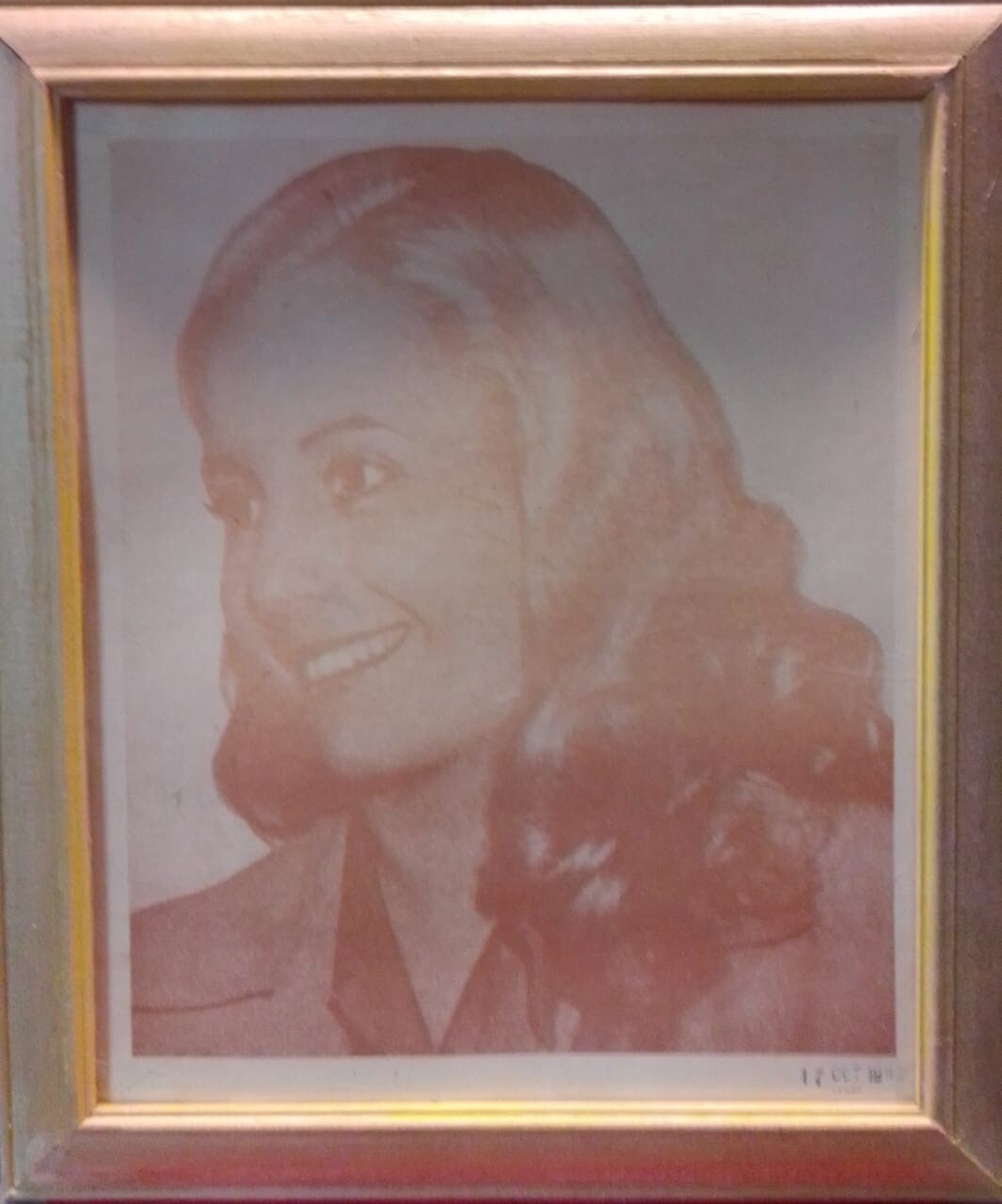 Foto Serigrafía de Evita de época fechada