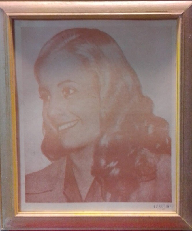Foto Serigrafía de Evita de época fechada