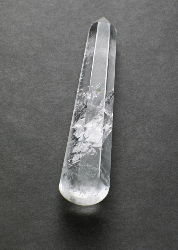 Faceted Clear Quartz Wand